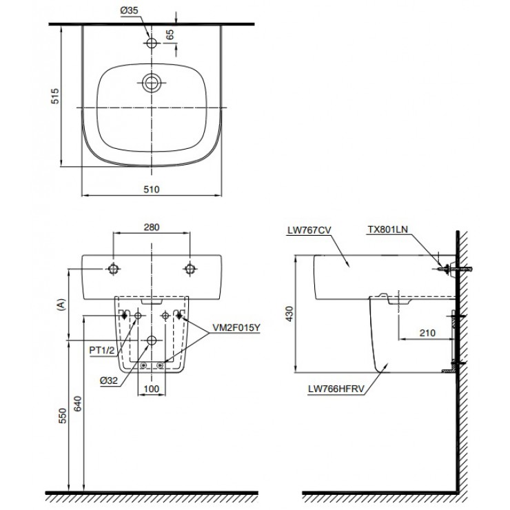 ban-ve-lavabo-toto-LHT767CR-740x740